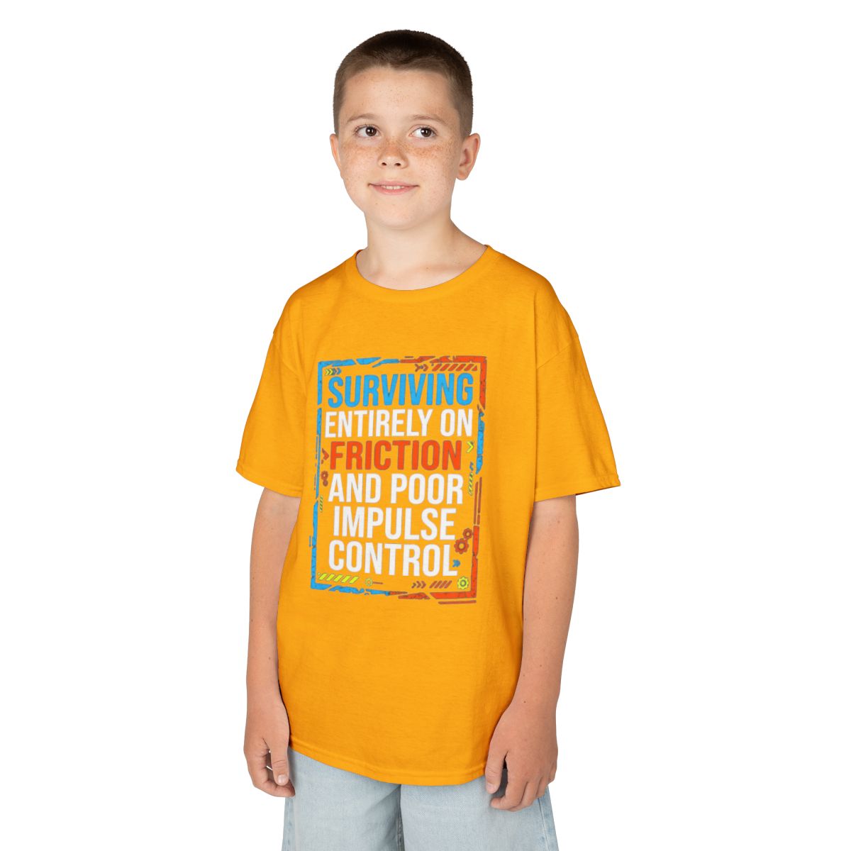 Color: Gold | Surviving On Friction Kids Tee