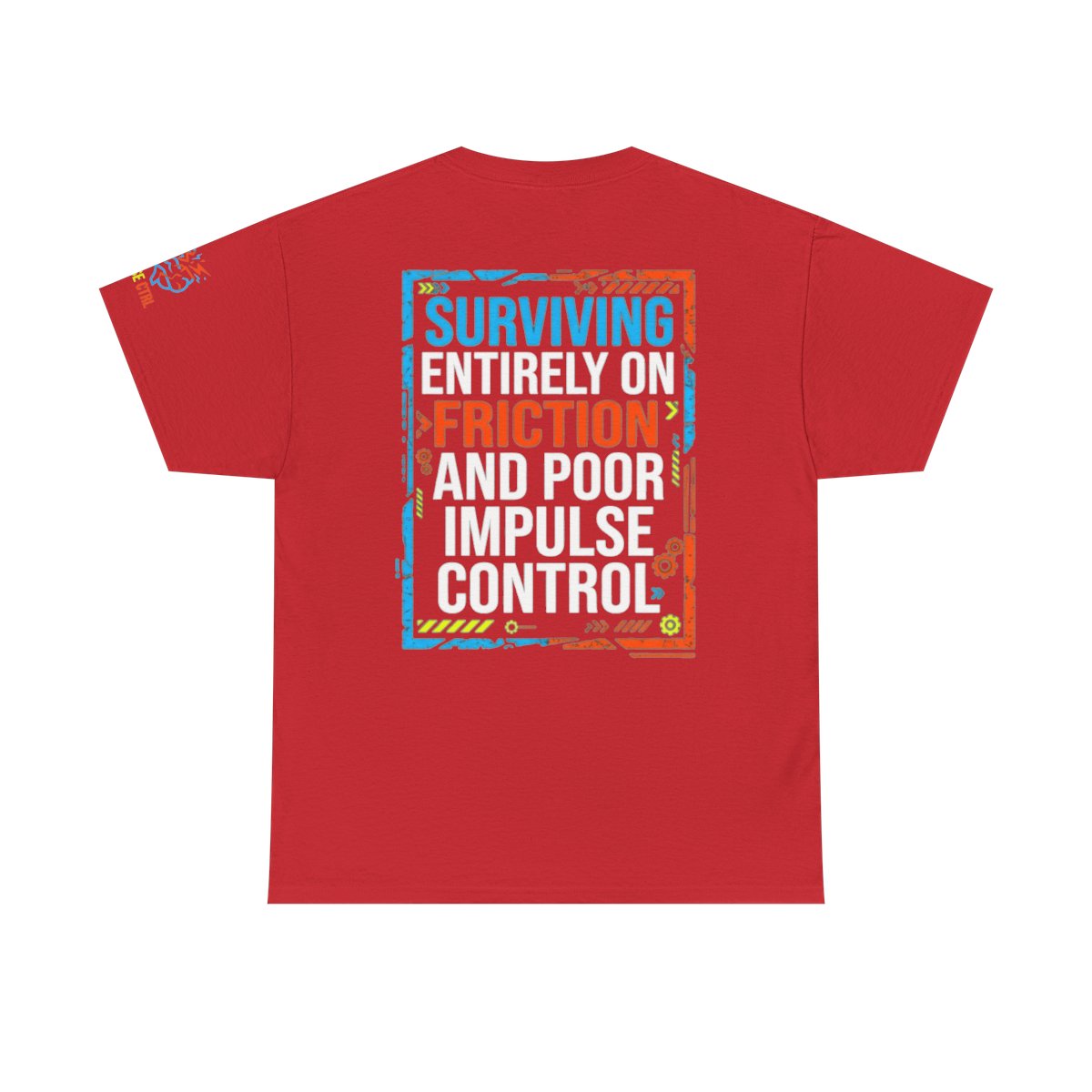 Color: Red | Surviving On Friction Premium Graphic Tee
