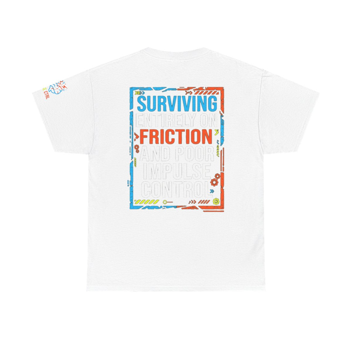 Color: White | Surviving On Friction Premium Graphic Tee