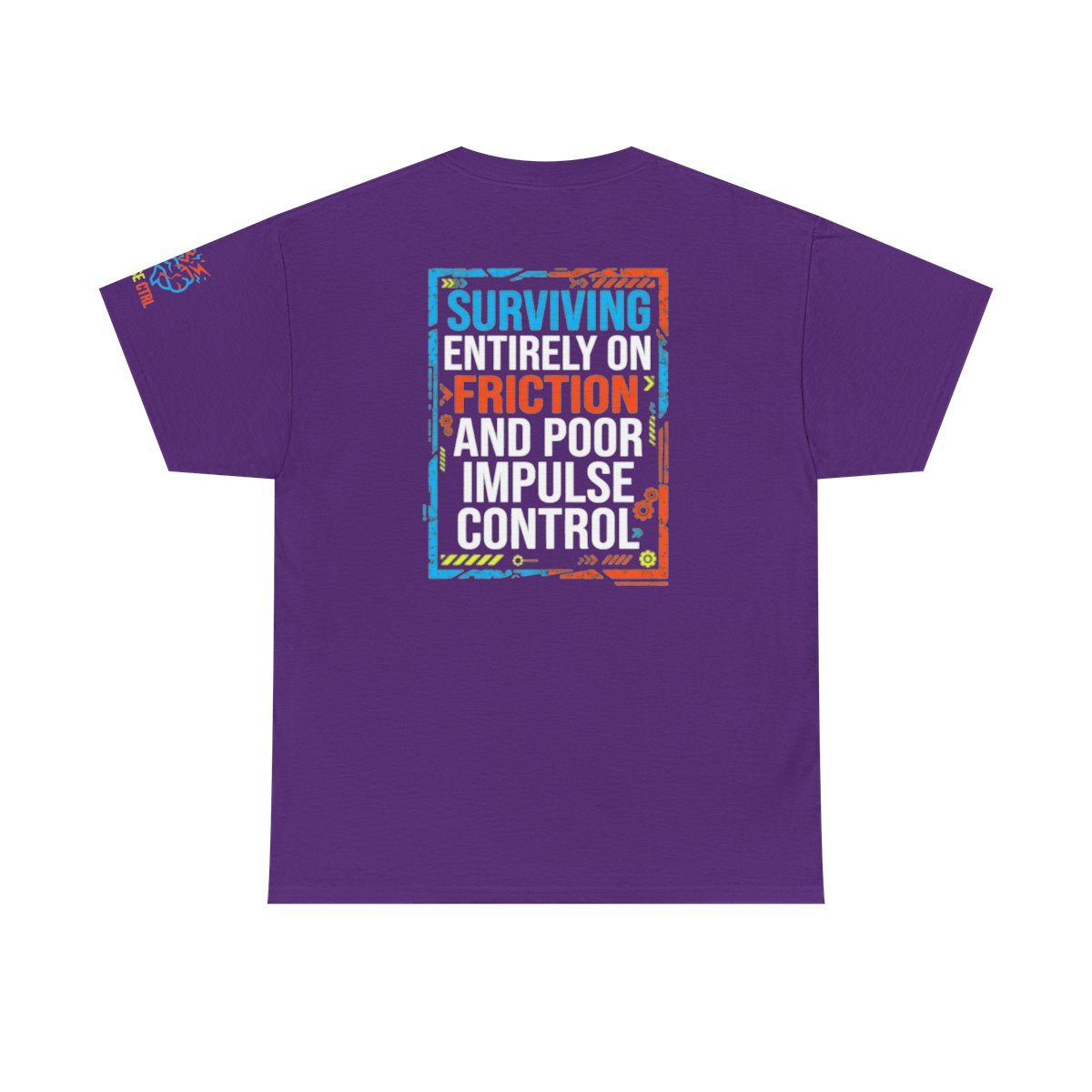 Color: Purple | Surviving On Friction Premium Graphic Tee