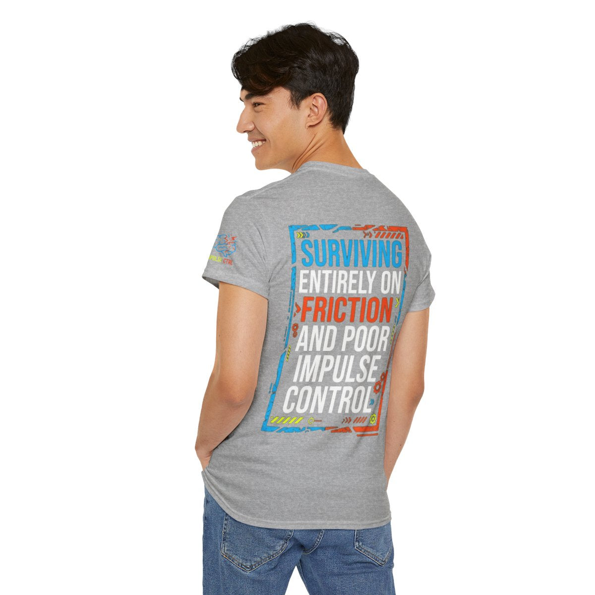 Color: Sport Grey | Surviving On Friction Premium Graphic Tee