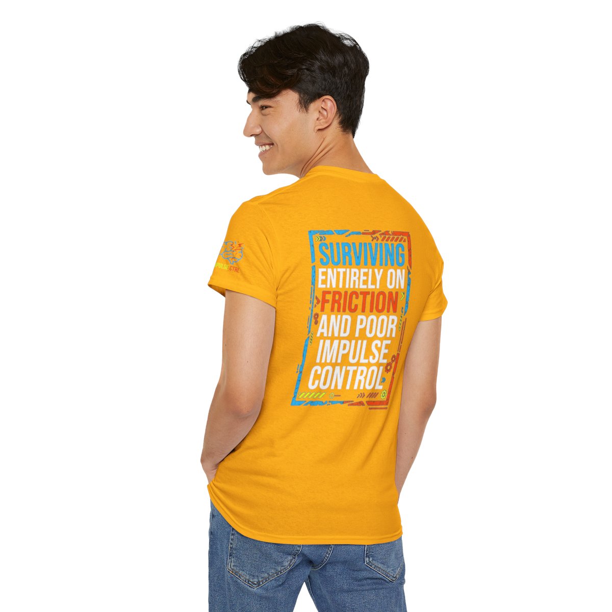 Color: Gold | Surviving On Friction Premium Graphic Tee