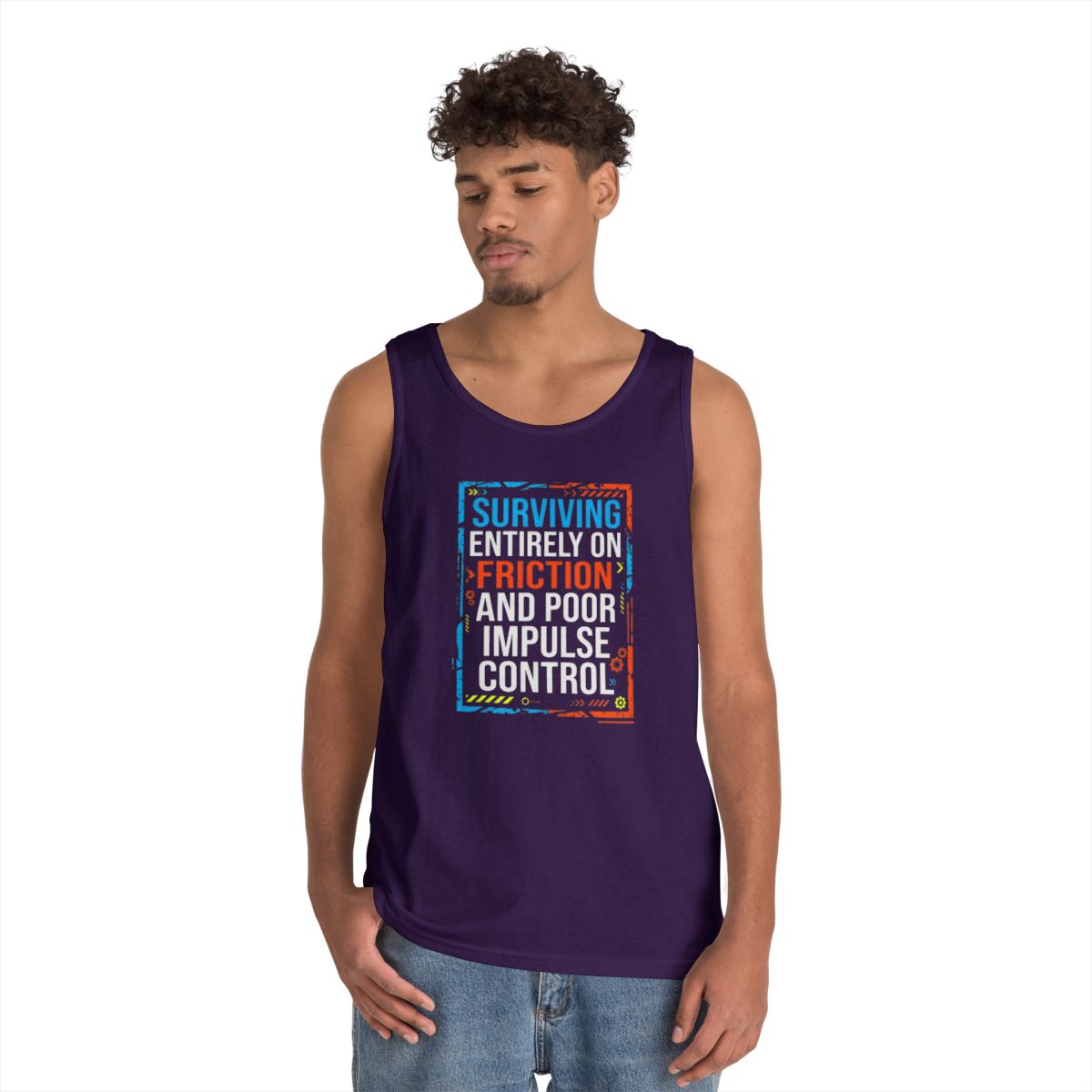 Color: Purple | Surviving On Friction Tank Top