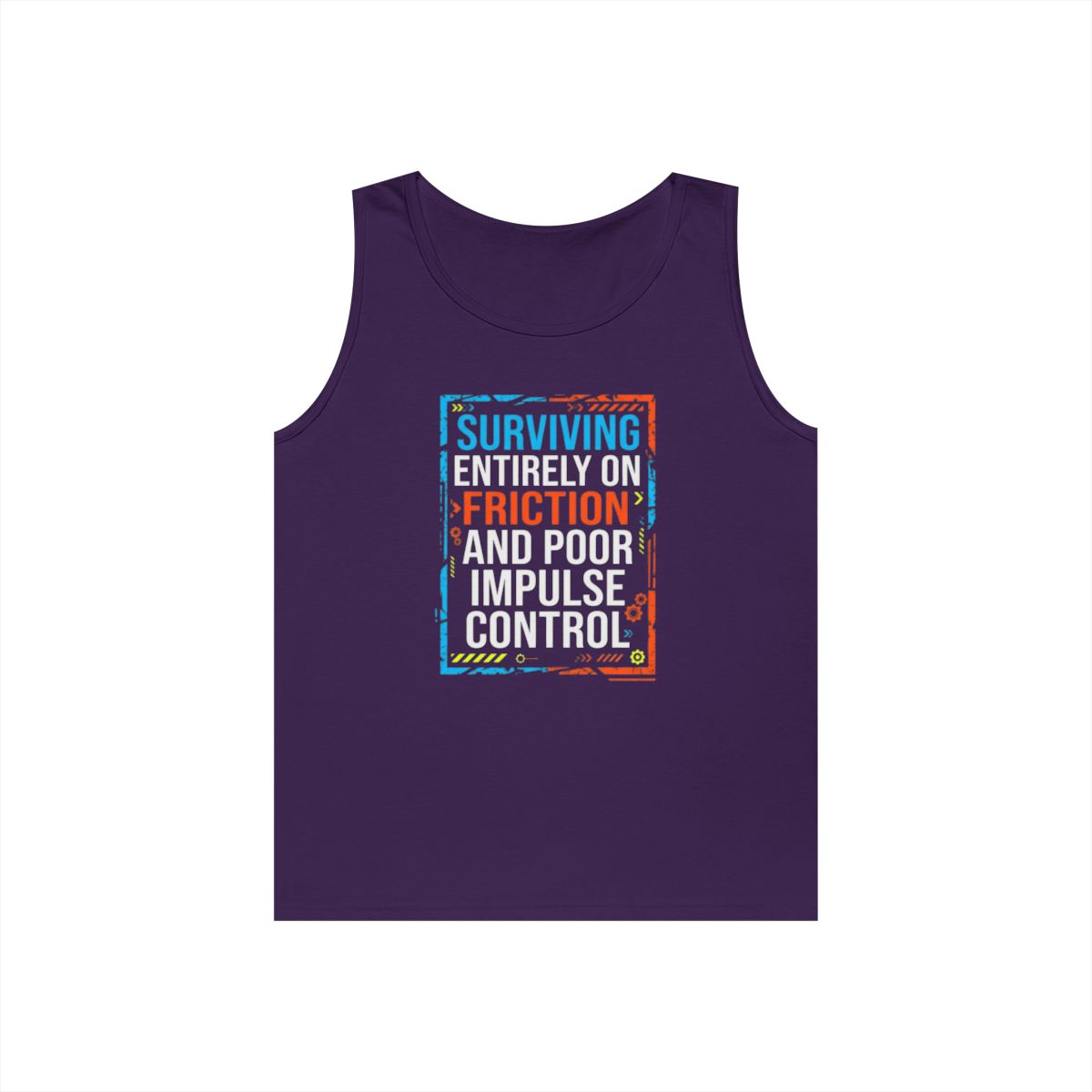 Color: Purple | Surviving On Friction Tank Top