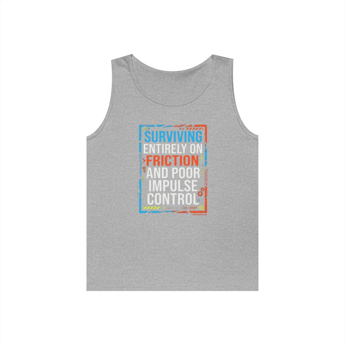 Color: Sport Grey | Surviving On Friction Tank Top