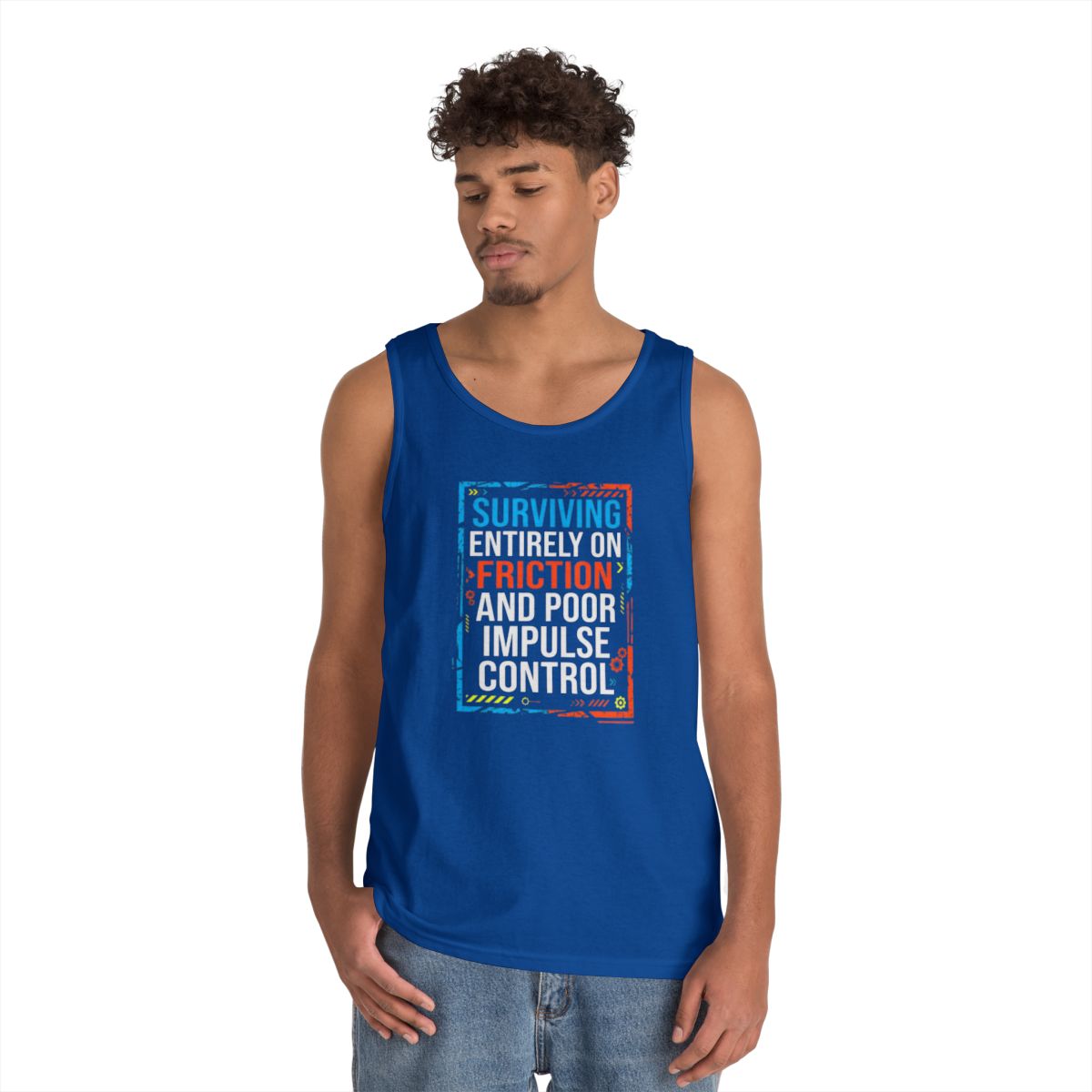 Color: Royal | Surviving On Friction Tank Top