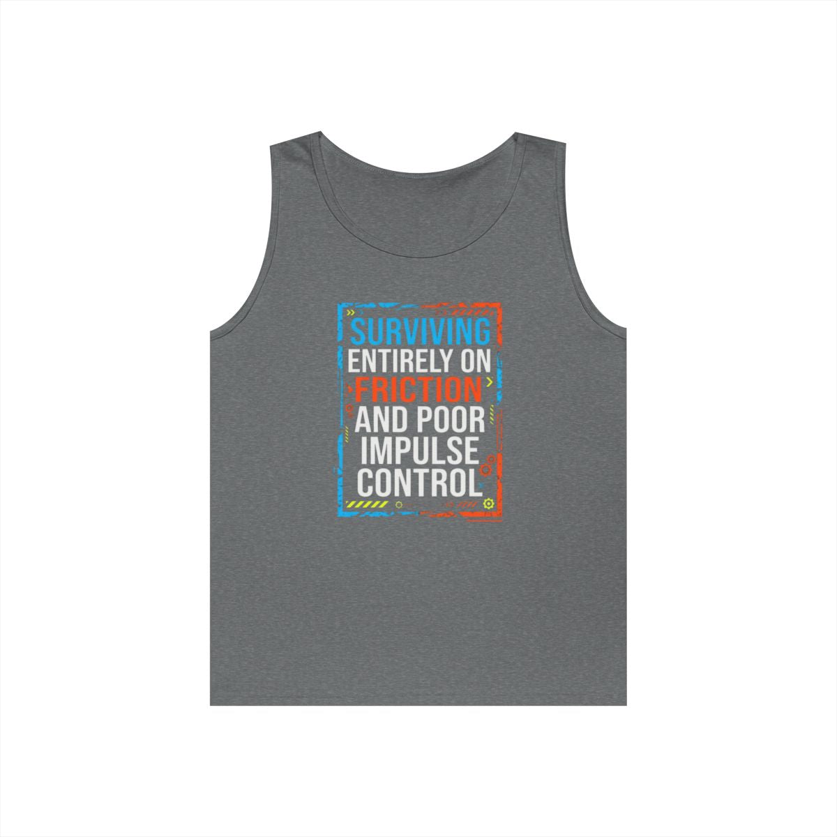 Color: Graphite Heather | Surviving On Friction Tank Top
