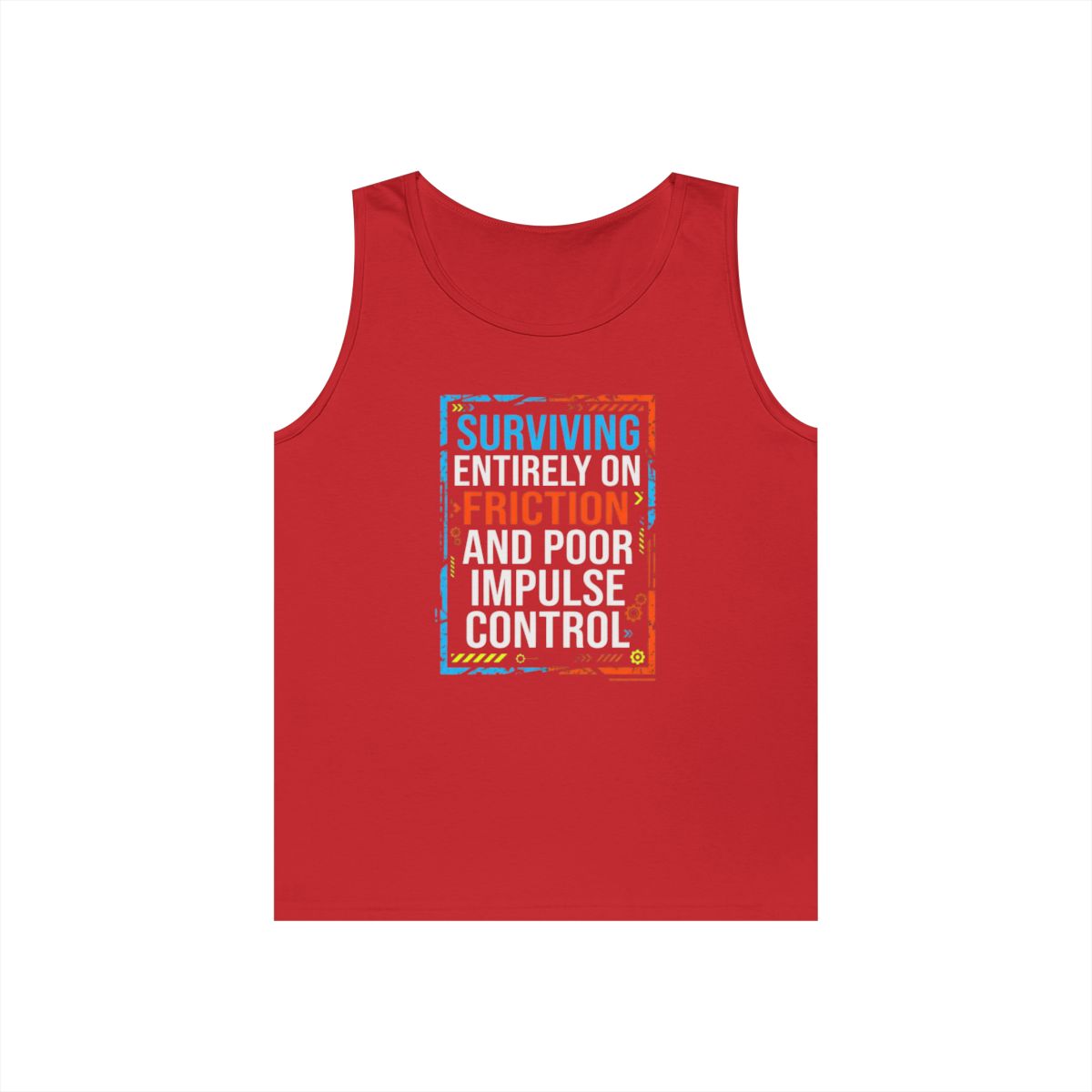 Color: Red | Surviving On Friction Tank Top