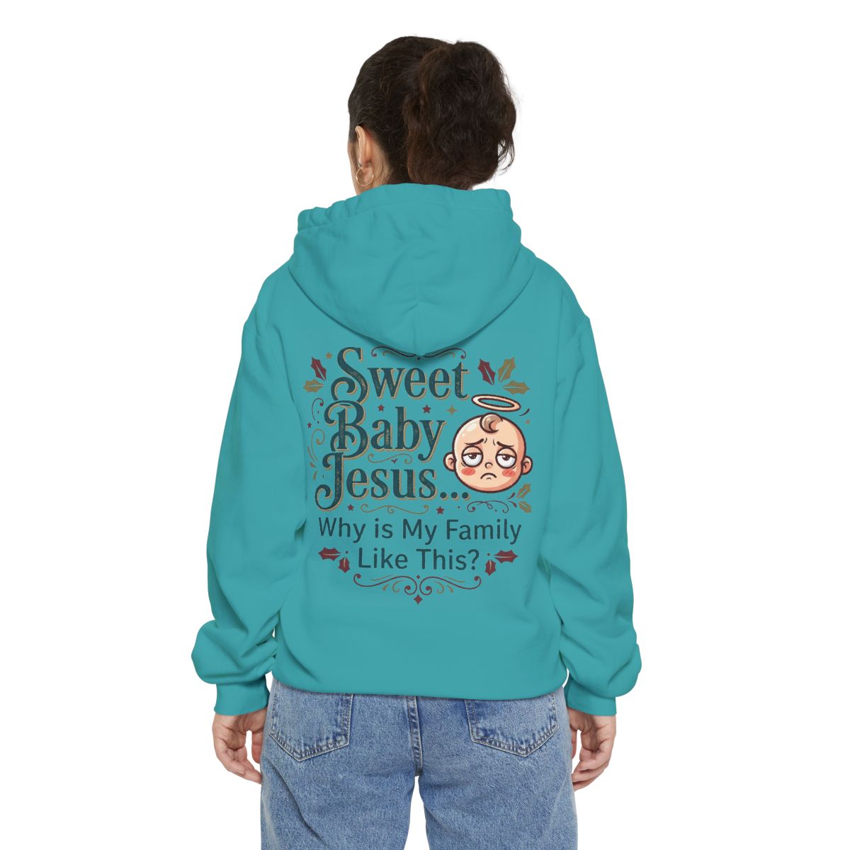 Color: Seafoam | Sweet Baby Jesus Garment-Dyed Hoodie