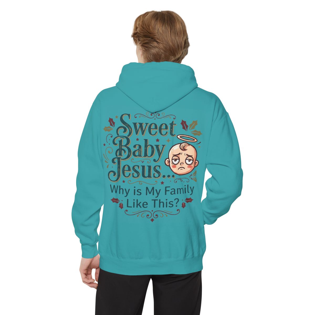 Color: Seafoam | Sweet Baby Jesus Garment-Dyed Hoodie