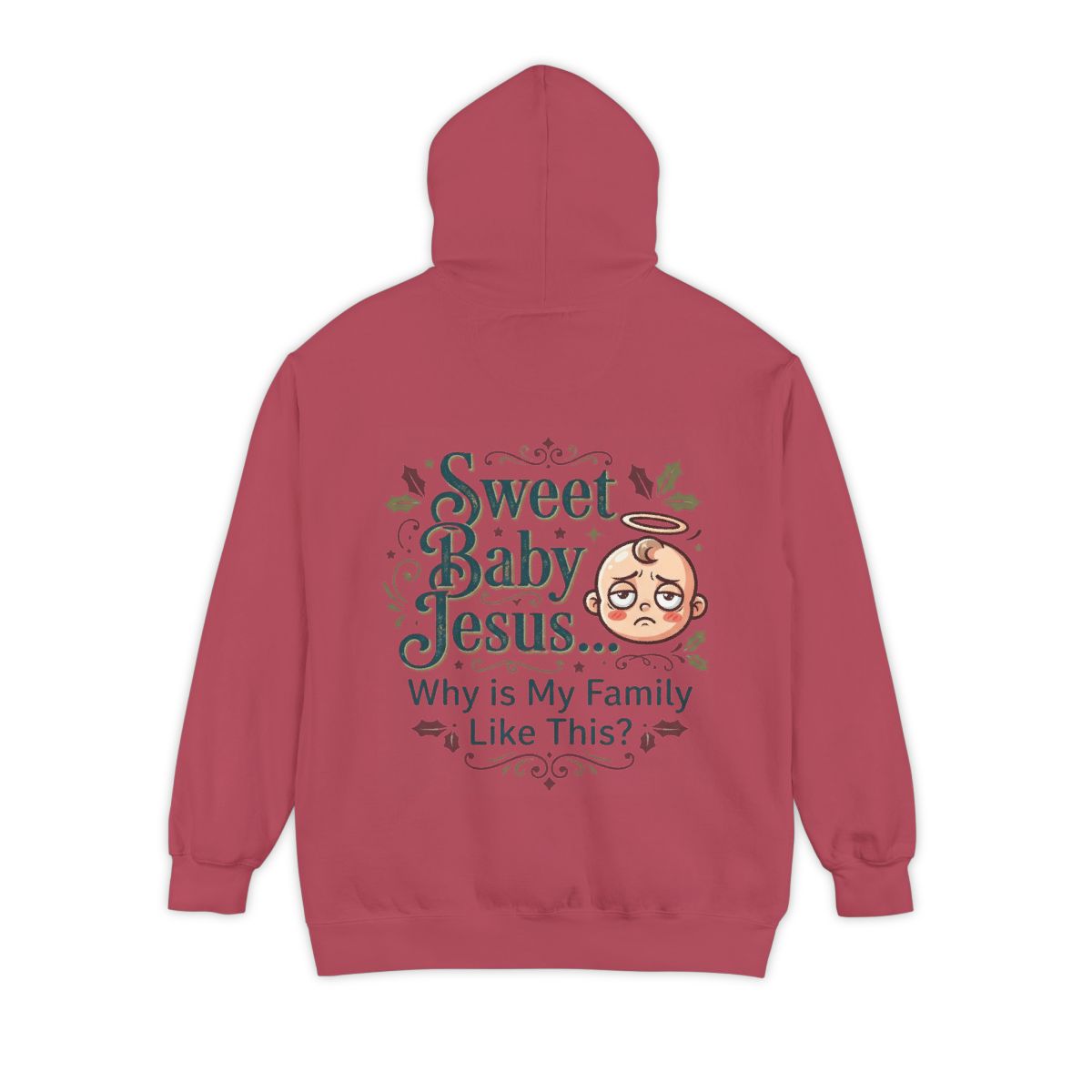 Color: Crimson | Sweet Baby Jesus Garment-Dyed Hoodie