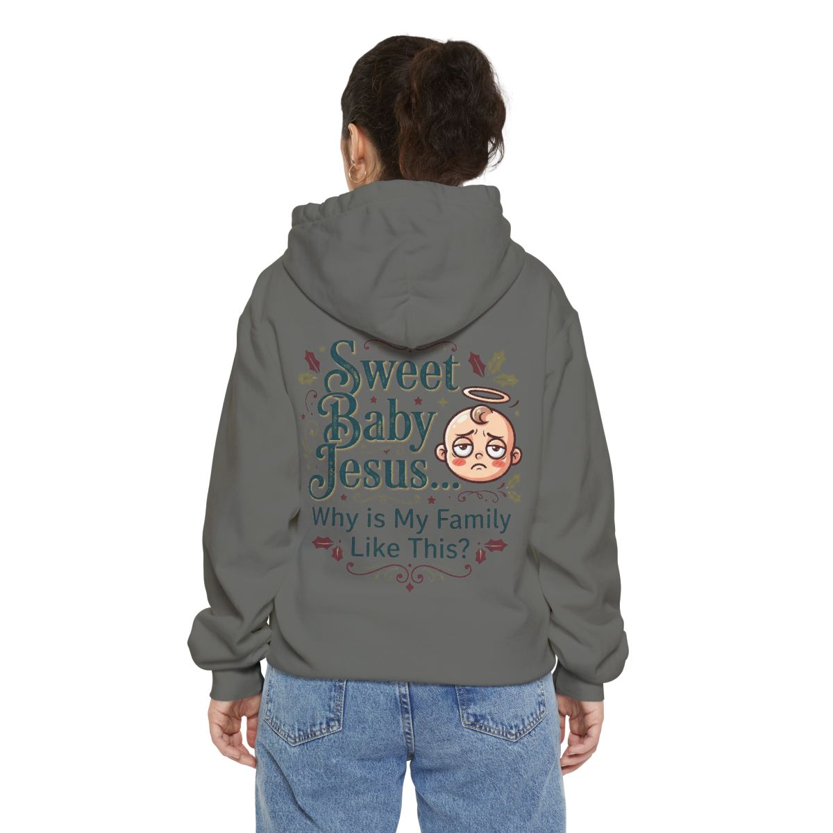 Color: Grey | Sweet Baby Jesus Garment-Dyed Hoodie
