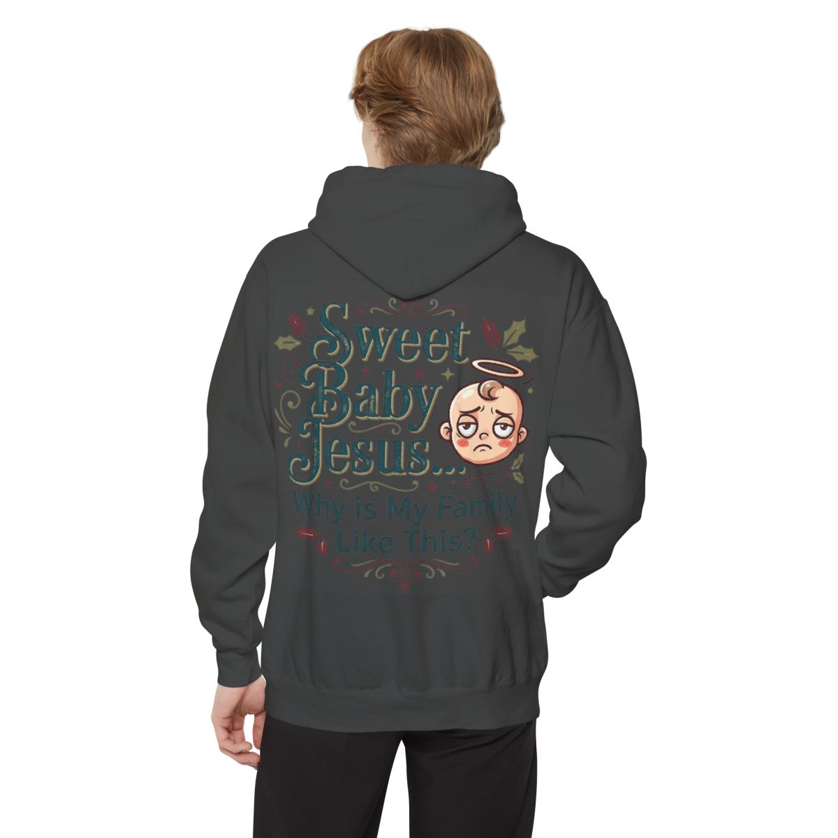 Color: Pepper | Sweet Baby Jesus Garment-Dyed Hoodie