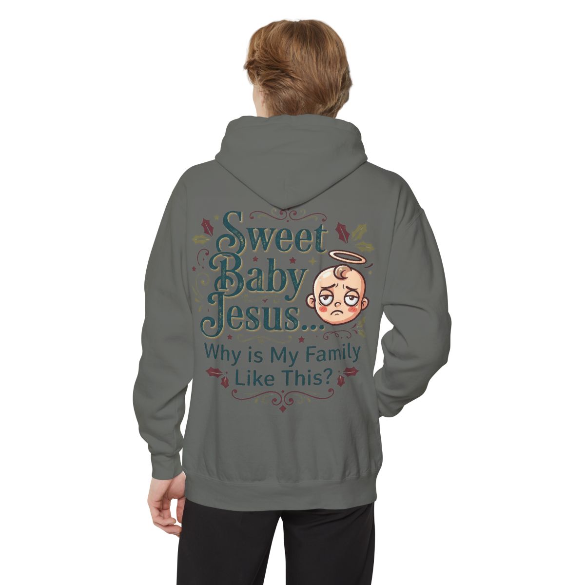 Color: Grey | Sweet Baby Jesus Garment-Dyed Hoodie