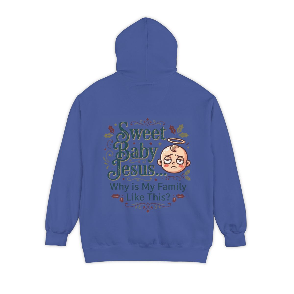 Color: Flo Blue | Sweet Baby Jesus Garment-Dyed Hoodie