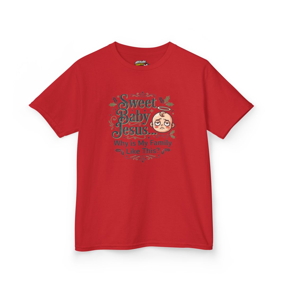 Color: Red | Sweet Baby Jesus Kids Tee