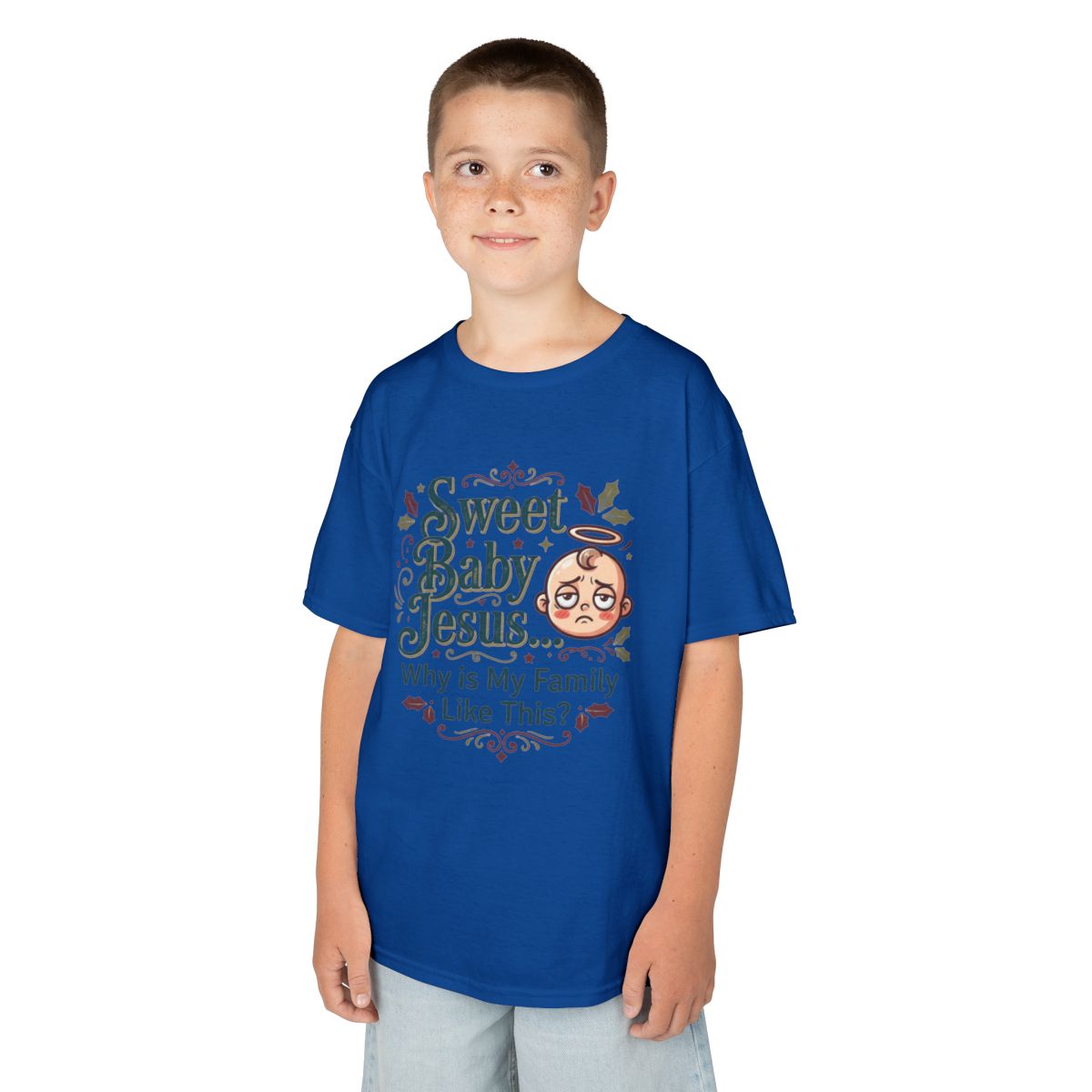 Color: Royal | Sweet Baby Jesus Kids Tee
