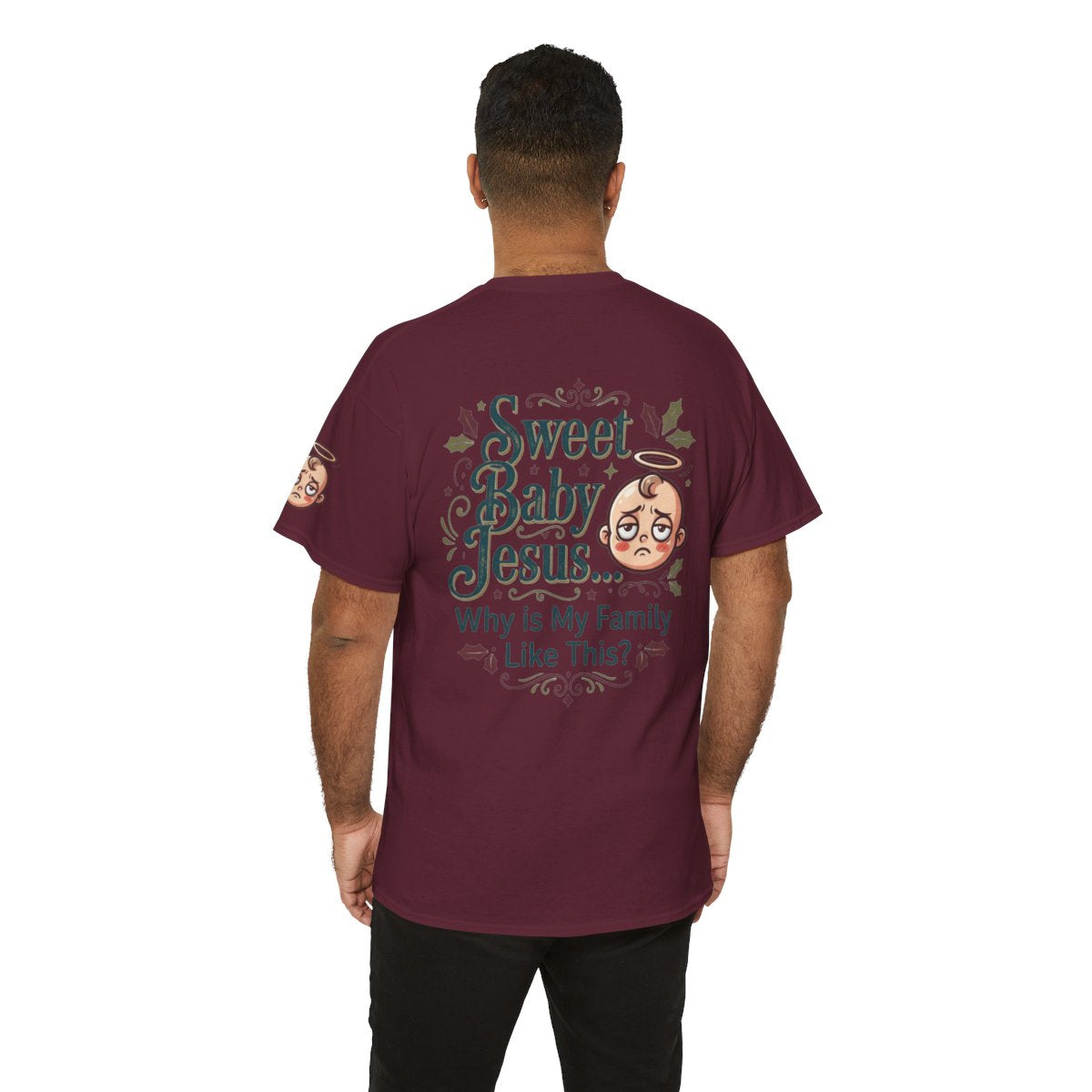 Color: Maroon | Sweet Baby Jesus Premium Graphic Tee