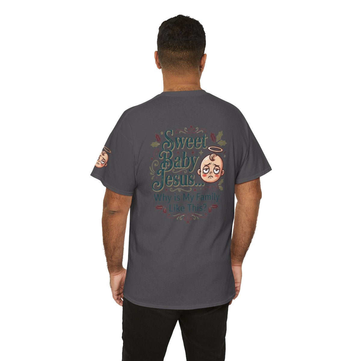 Color: Charcoal | Sweet Baby Jesus Premium Graphic Tee