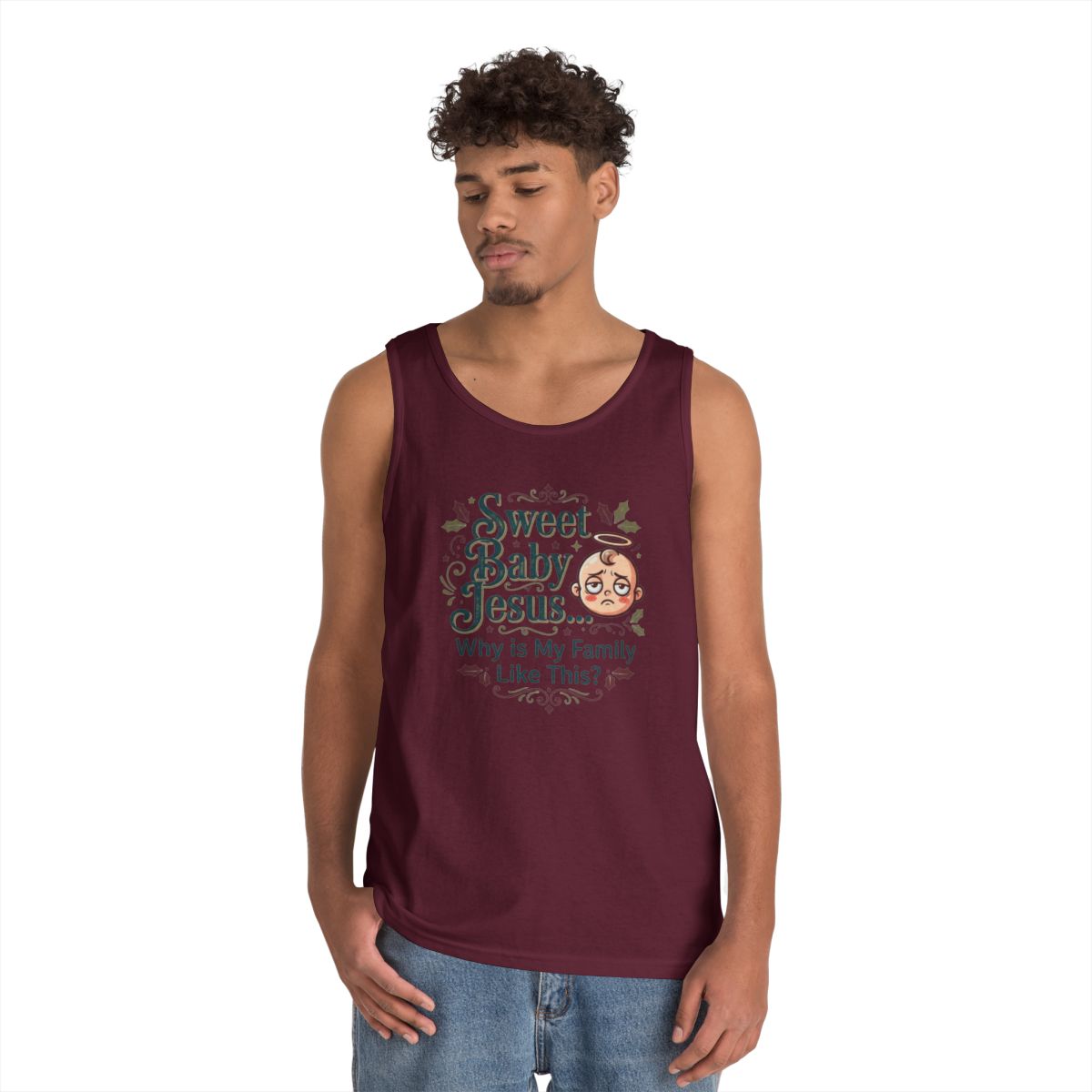 Color: Maroon | Sweet Baby Jesus Tank Top