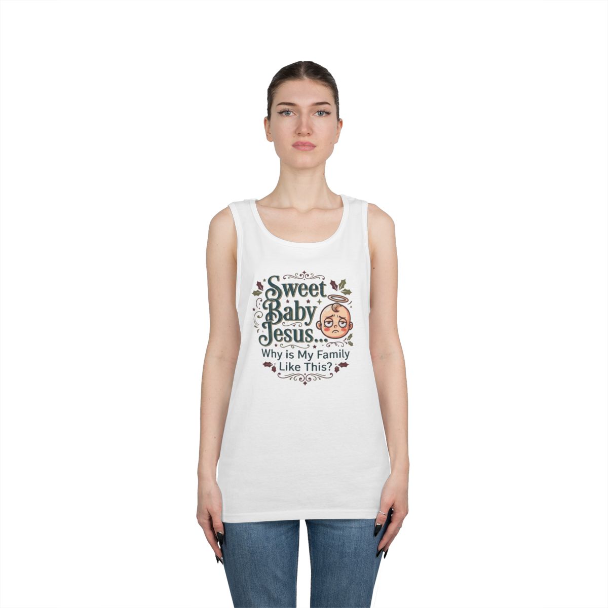 Color: White | Sweet Baby Jesus Tank Top