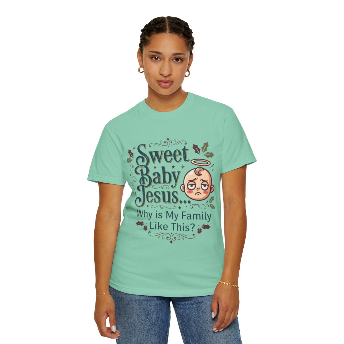 Color: Island Reef | Sweet Baby Jesus Unisex Garment-Dyed Tee