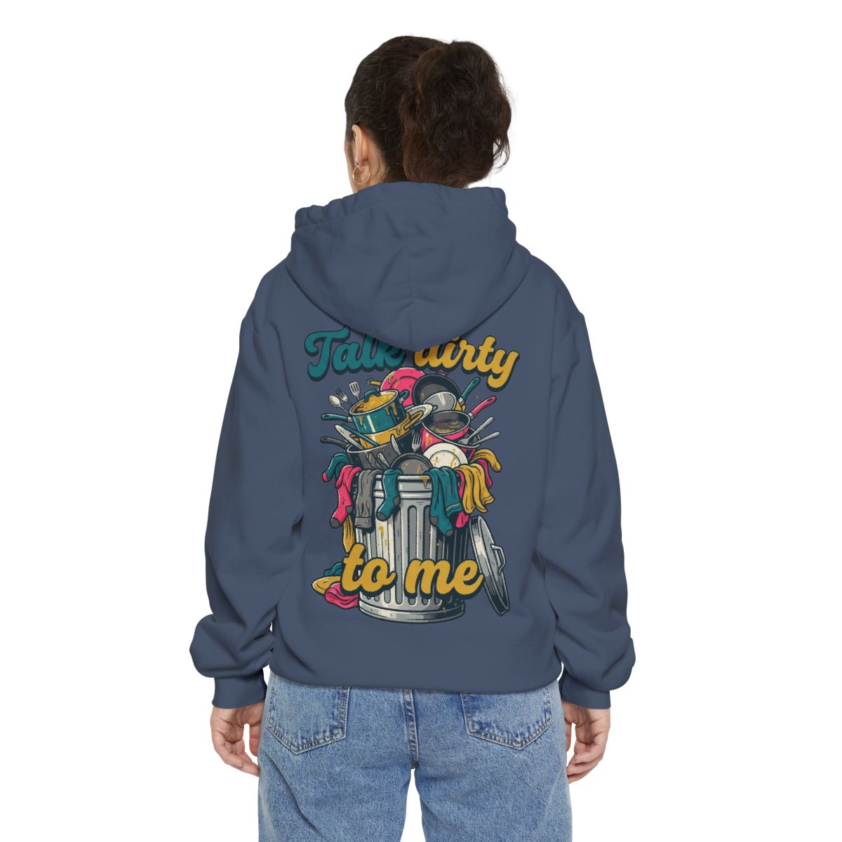 Color: Denim | Talk Dirty to Me Garment-Dyed Hoodie