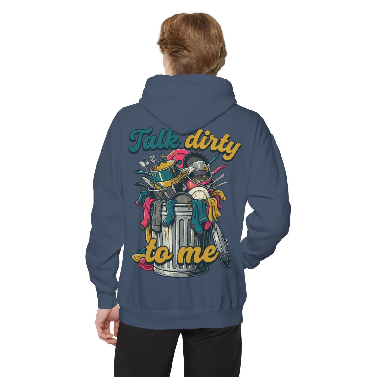 Color: Denim | Talk Dirty to Me Garment-Dyed Hoodie