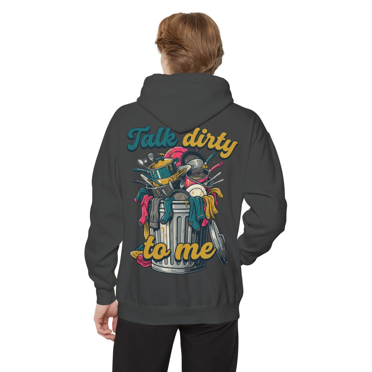 Color: Pepper | Talk Dirty to Me Garment-Dyed Hoodie