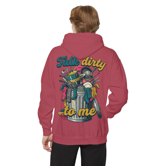 Color: Crimson | Talk Dirty to Me Garment-Dyed Hoodie