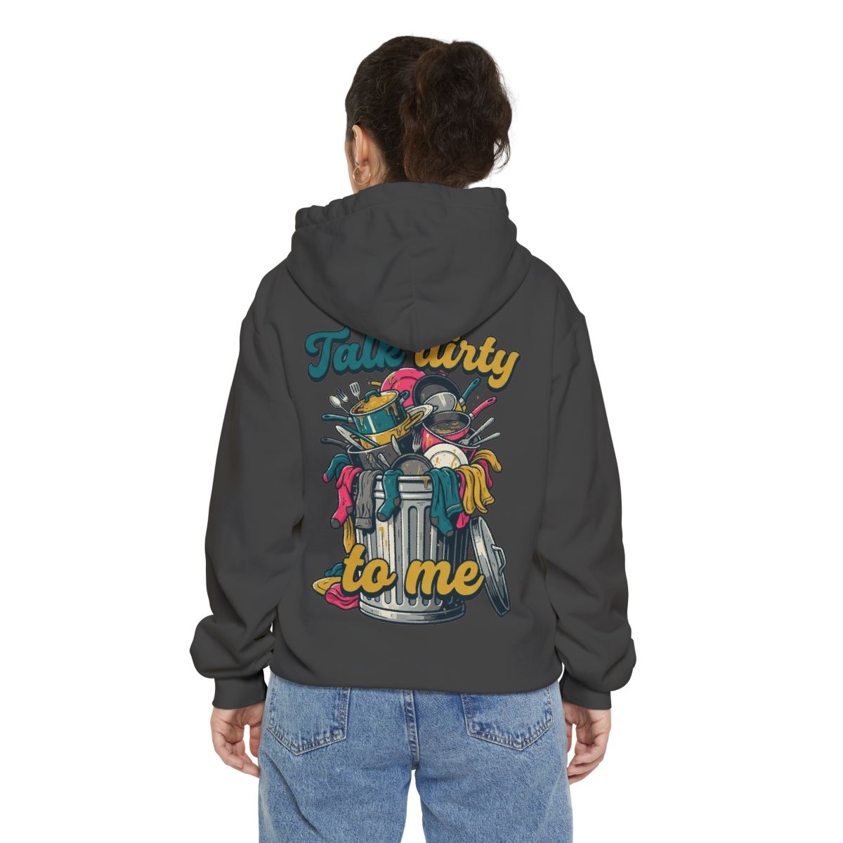 Color: Pepper | Talk Dirty to Me Garment-Dyed Hoodie
