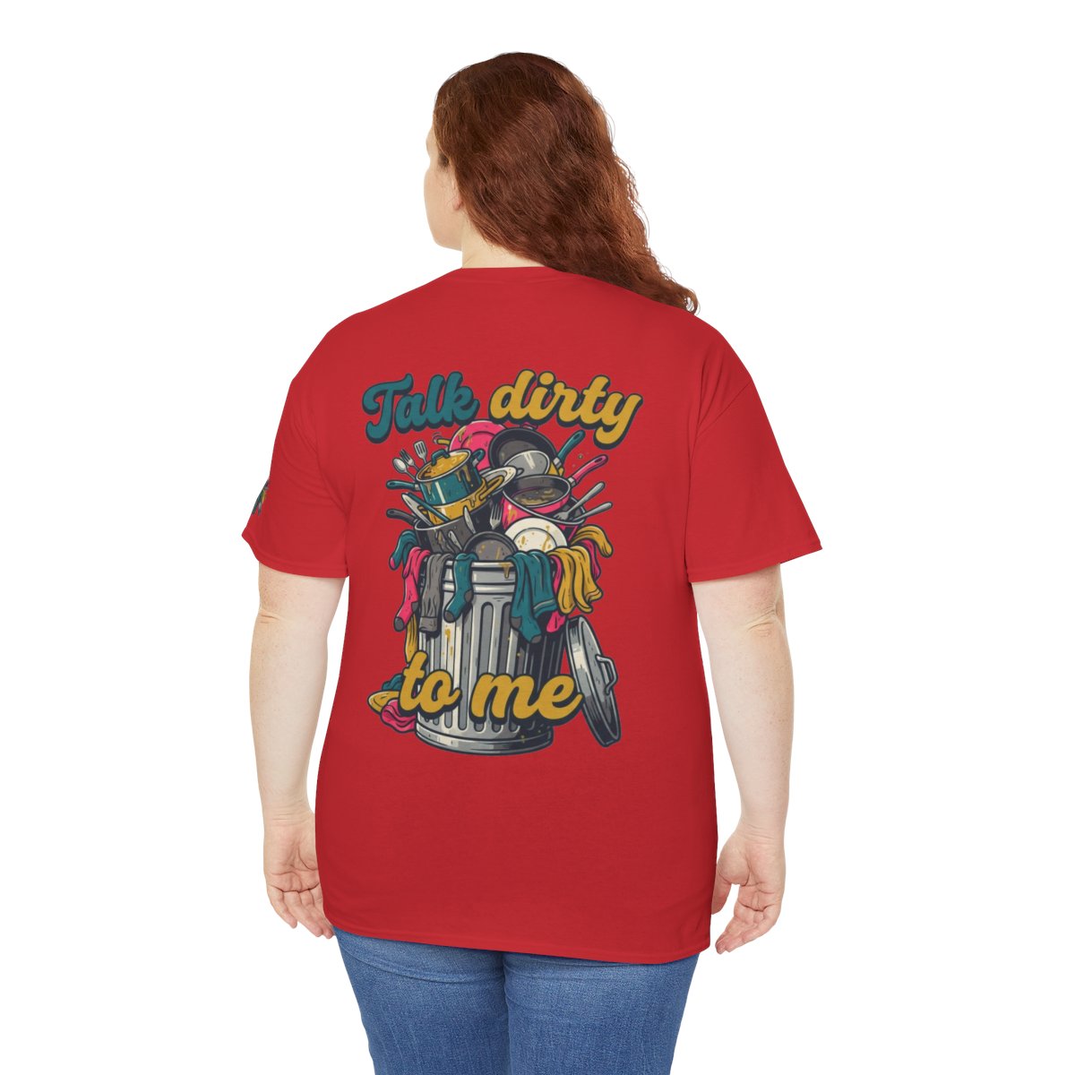 Color: Red | Talk Dirty to Me Premium Graphic Tee
