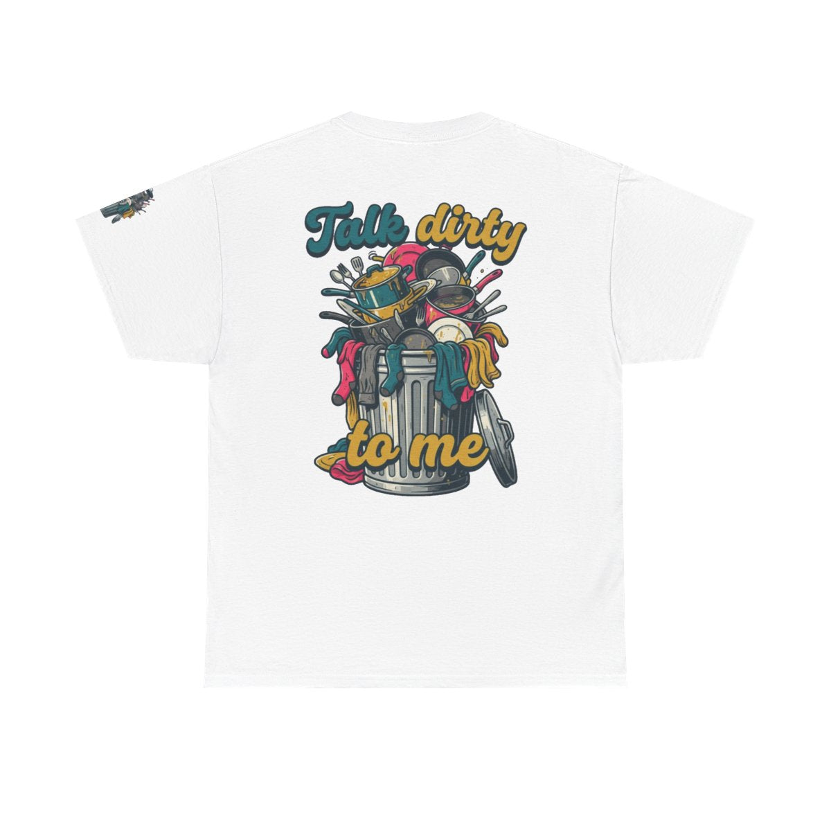 Color: White | Talk Dirty to Me Premium Graphic Tee