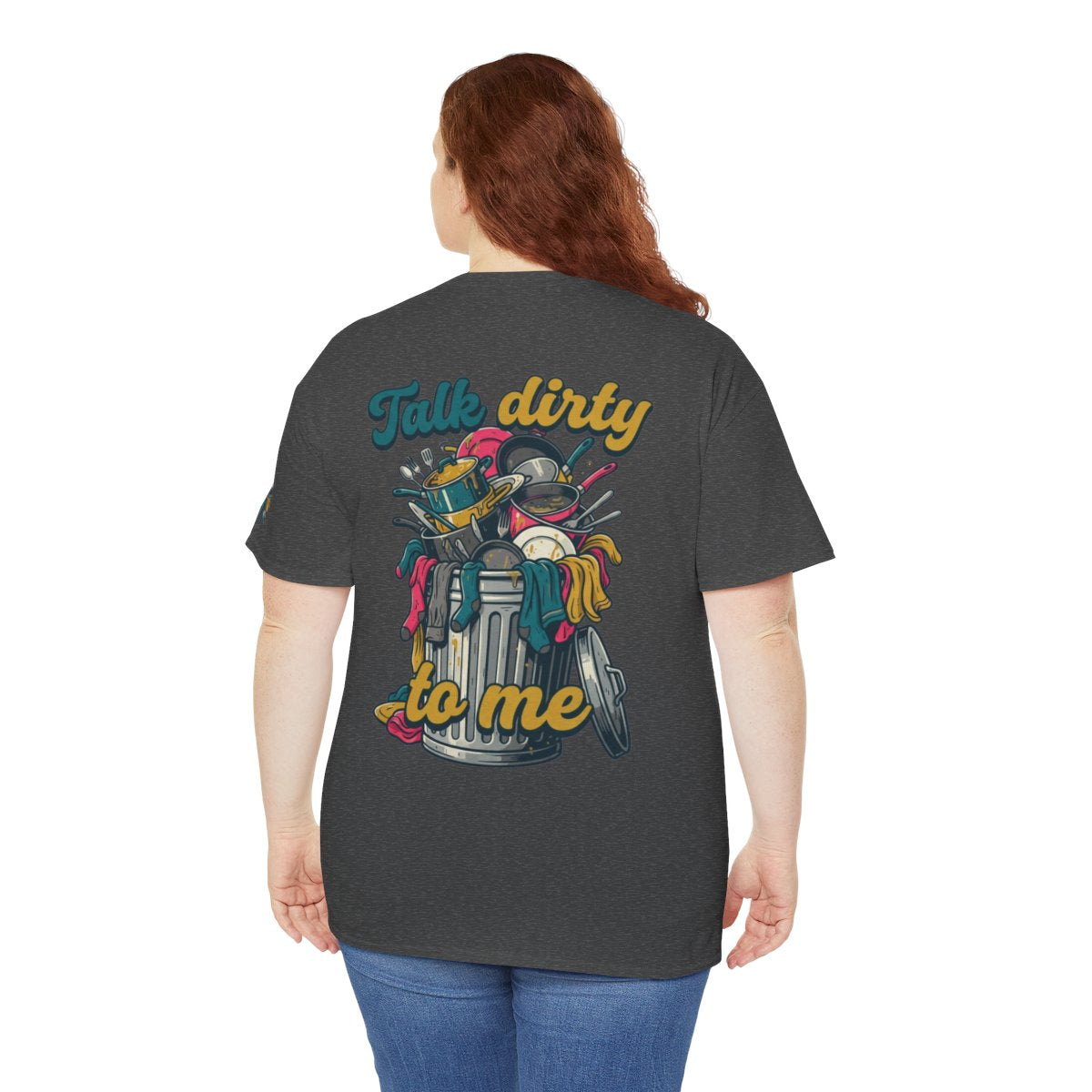 Color: Dark Heather | Talk Dirty to Me Premium Graphic Tee
