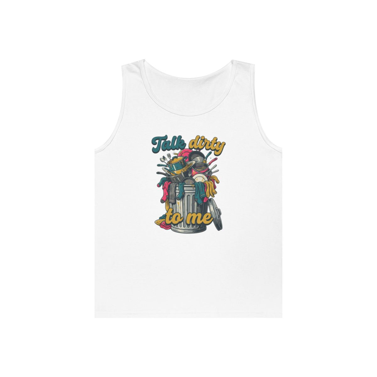 Color: White | Talk Dirty to Me Tank Top