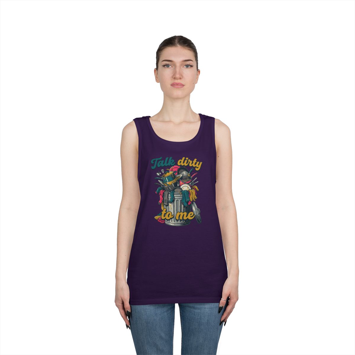 Color: Purple | Talk Dirty to Me Tank Top