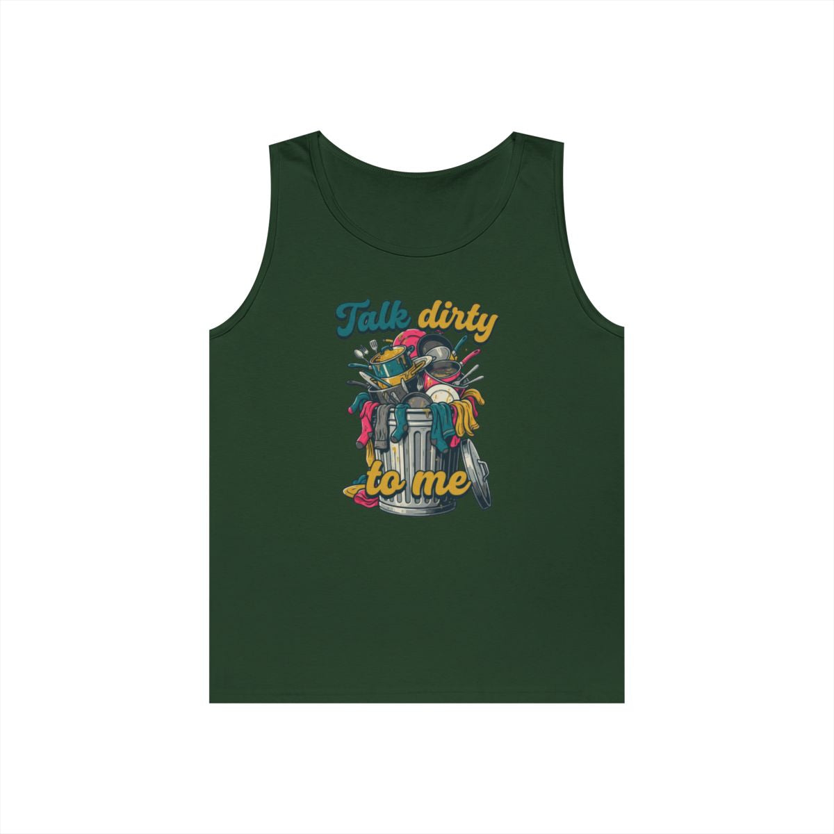 Color: Forest Green | Talk Dirty to Me Tank Top