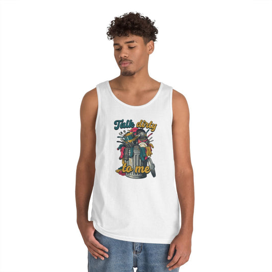 Color: White | Talk Dirty to Me Tank Top