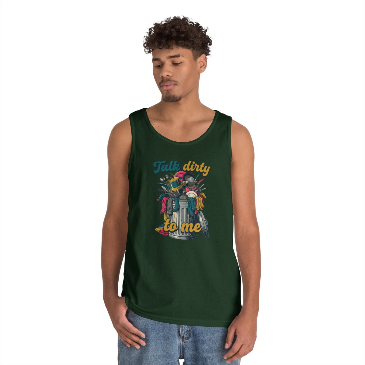 Color: Forest Green | Talk Dirty to Me Tank Top