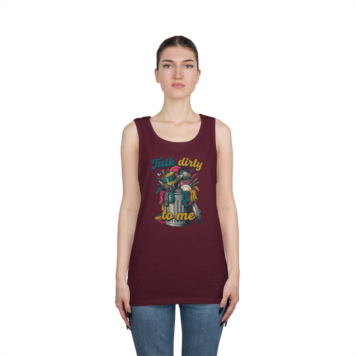 Color: Maroon | Talk Dirty to Me Tank Top