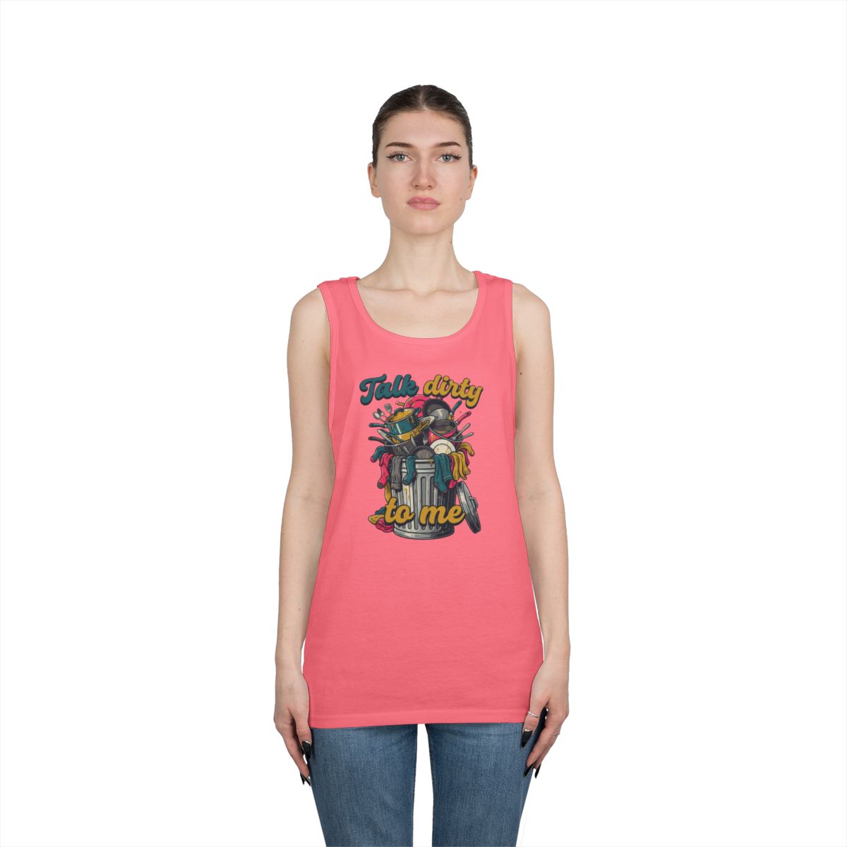 Color: Safety Pink | Talk Dirty to Me Tank Top