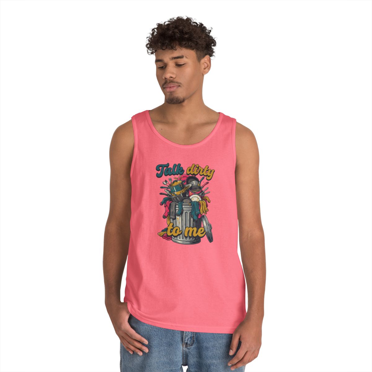 Color: Safety Pink | Talk Dirty to Me Tank Top