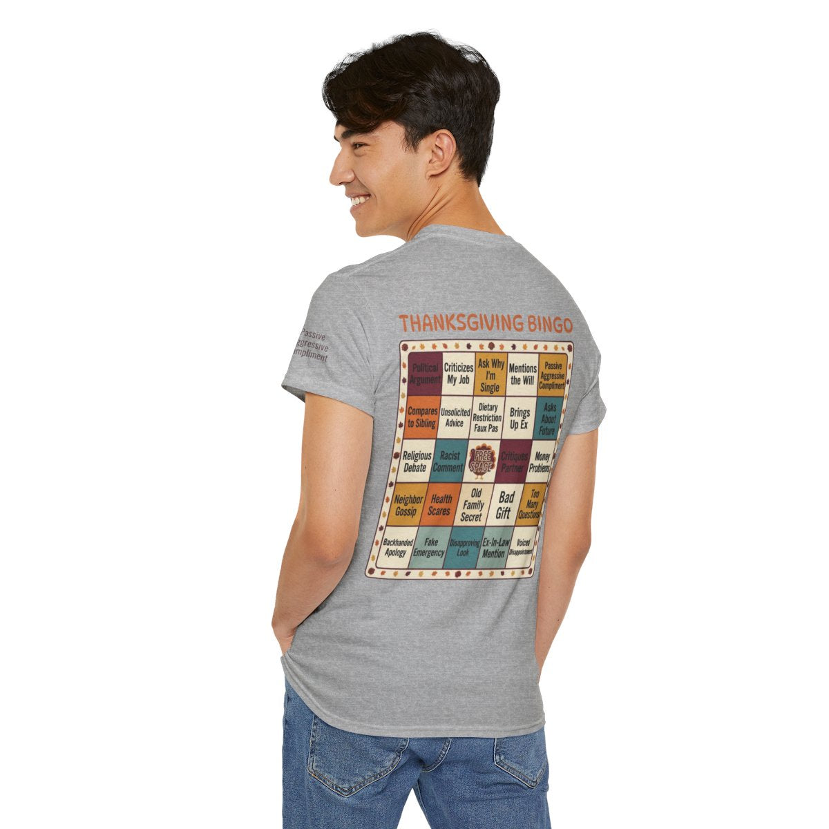 Color: Sport Grey | Thankgiving Bingo Premium Graphic Tee