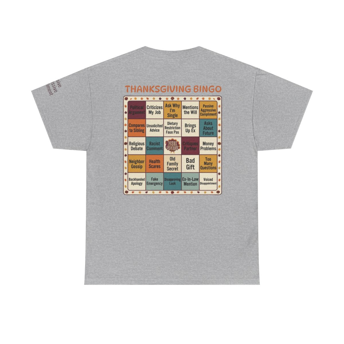 Color: Sport Grey | Thankgiving Bingo Premium Graphic Tee