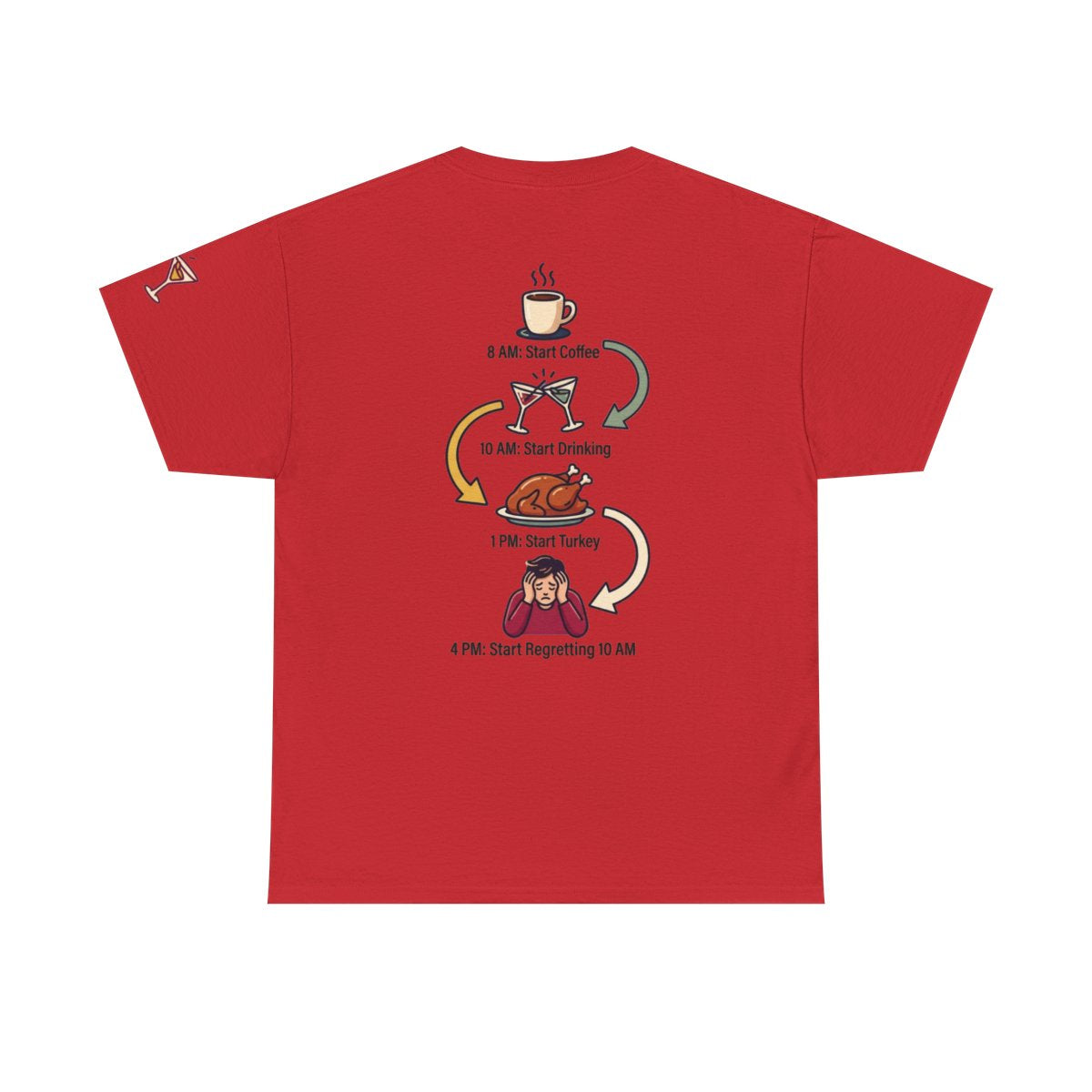 Color: Red | Thanksgiving Regrets Premium Graphic Tee
