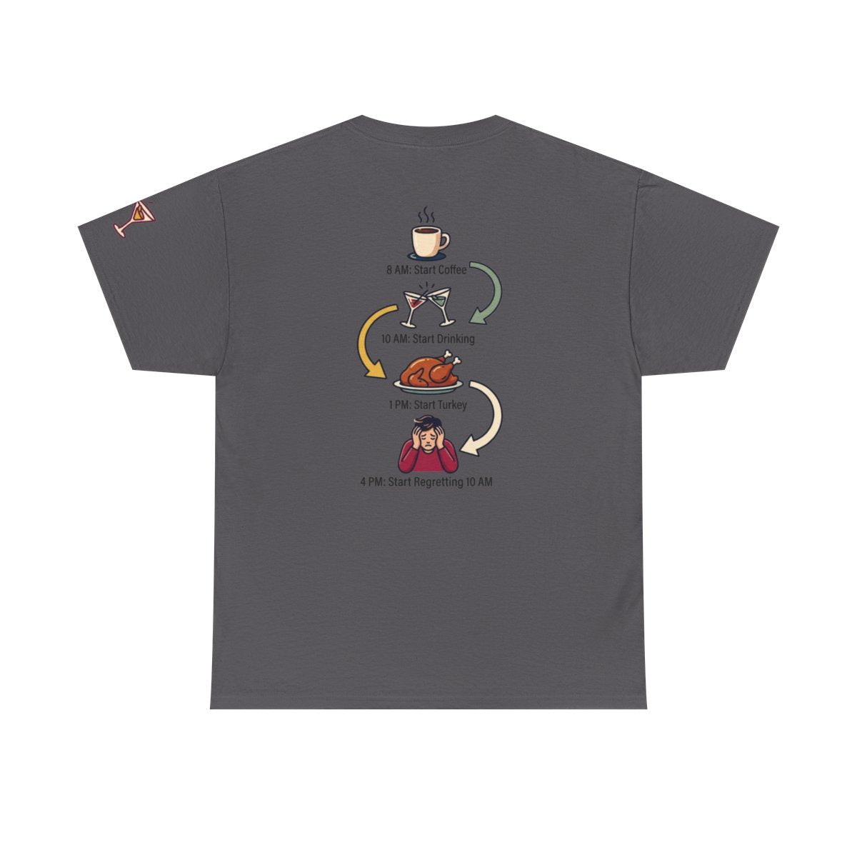 Color: Charcoal | Thanksgiving Regrets Premium Graphic Tee