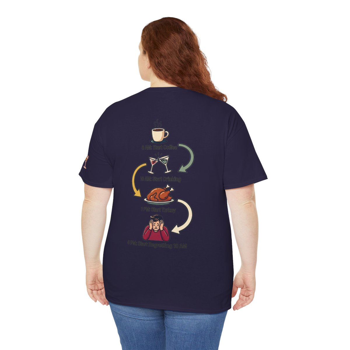 Color: Blackberry | Thanksgiving Regrets Premium Graphic Tee