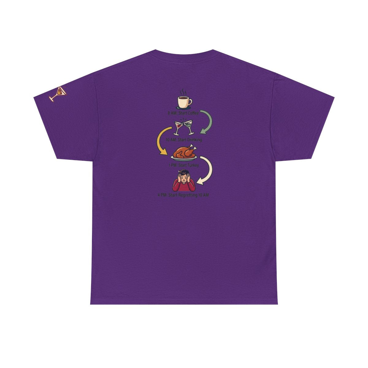 Color: Purple | Thanksgiving Regrets Premium Graphic Tee