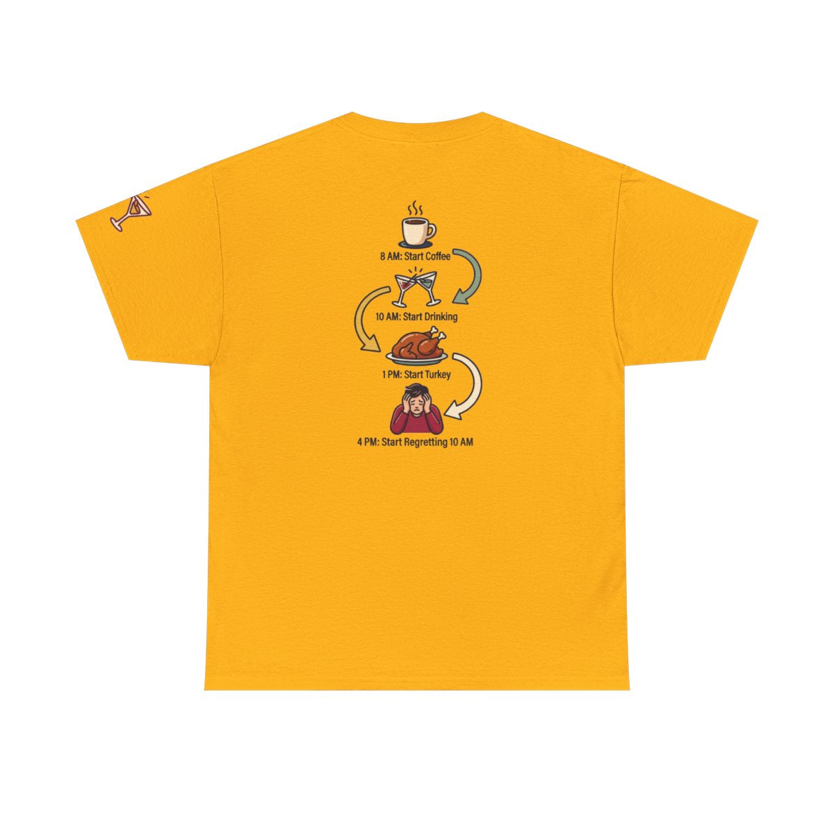 Color: Gold | Thanksgiving Regrets Premium Graphic Tee