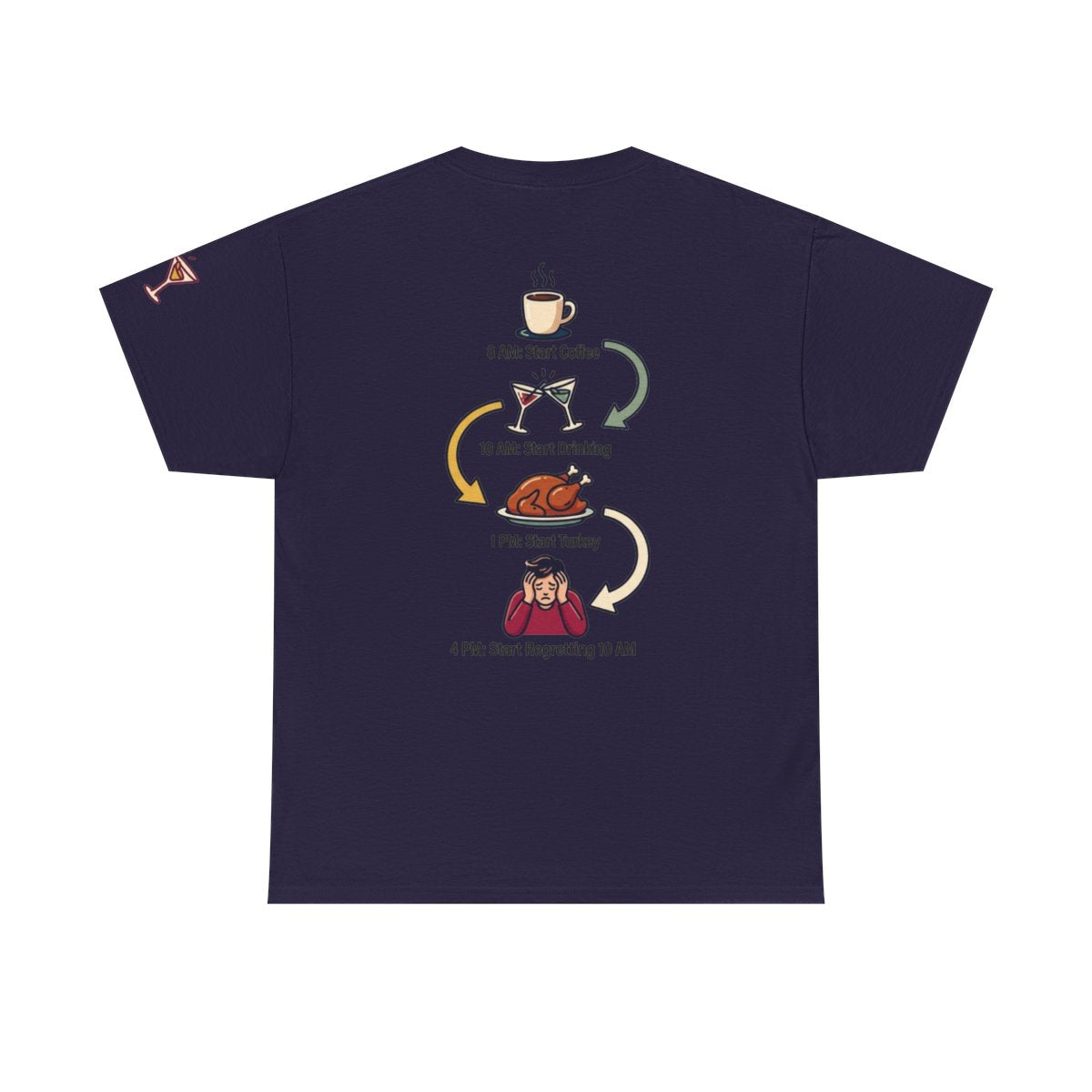 Color: Blackberry | Thanksgiving Regrets Premium Graphic Tee